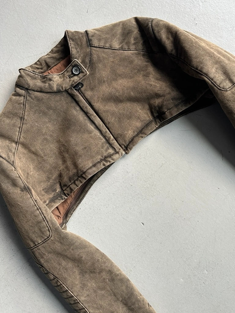 ITALIAN LABEL early 2000s CONVERTIBLE CORSET STYLE JACKET