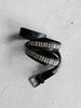 ITALIAN LABEL 2000s LEATHER BELT WITH PYRAMID STUDS