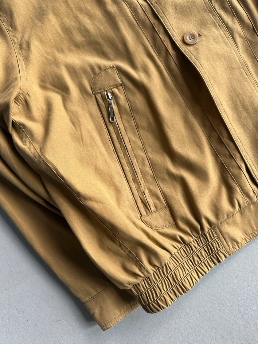 PAUL SMITH - 1990s FUNNEL NECK LIGHT BOMBER JACKET