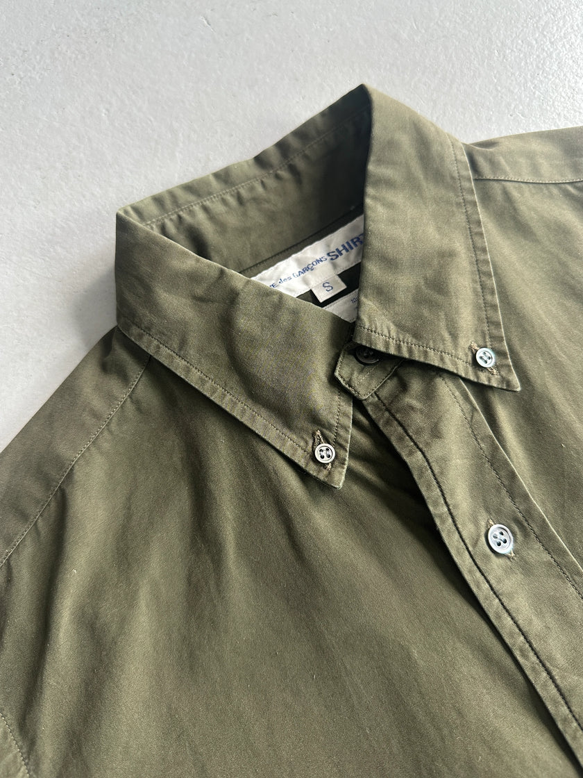 COMME DES GARÇONS - 1990s CROP FIT LONG SLEEVE SHIRT