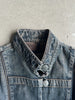 ARMANI JEANS - 2000s INDIGO SERIES 002 MAJORETTE DENIM JACKET WITH SIDE ZIP