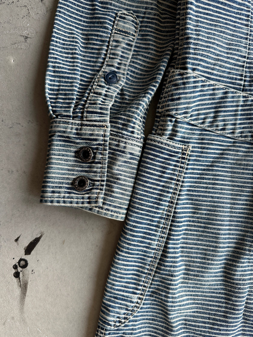KAPITAL - 1990s BUTTON DOWN STRIPED DENIM DRESS