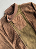 1980 ASYMMETRICAL FRONT SUEDE JACKET WITH FRONT POCKET