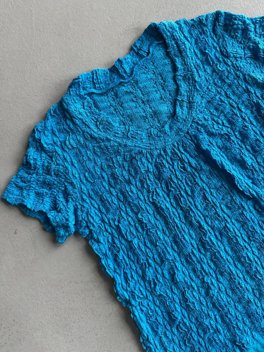 ISSEY MIYAKE HaaT - S/S 2001 LAYERED RUCHED T-SHIRT