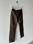 GIANFRANCO FERRÉ - early 2000s METALLIC LEATHER AND SUEDE TROUSERS