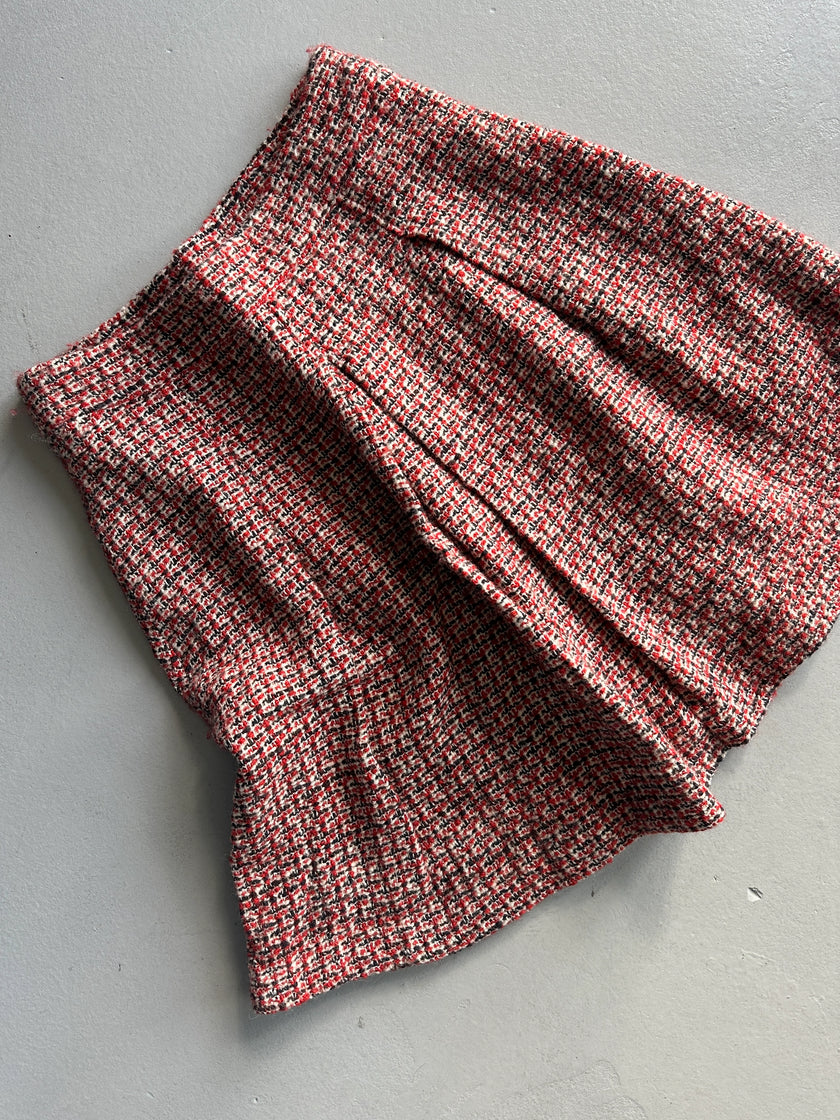 ROBERTO CAVALLI - F/W 2008 TWEED PLEATED SKIRT