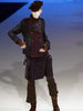 MARITHÉ + FRANÇOIS GIRBAUD - F/W 2003 DOUBLE BREASTED DENIM JACKET WITH WOOL PANEL
