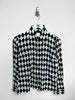 AGNÈS B. - 2000s CRINKLED ZIPPED SHIRT