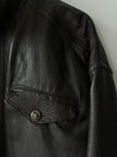 VERSACE - 1990S LEATHER BOMBER JACKET