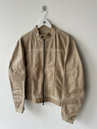 GIANFRANCO FERRÉ - early 2000s PANELED LEATHER BIKER JACKET