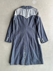 1980s DOUBLE-BREASTED DENIM TRENCH COAT