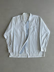 COMME DES GARÇONS - F/W 2009 OVERSIZED STRIPED SHIRT WITH ZIP CONTRASTING PANEL