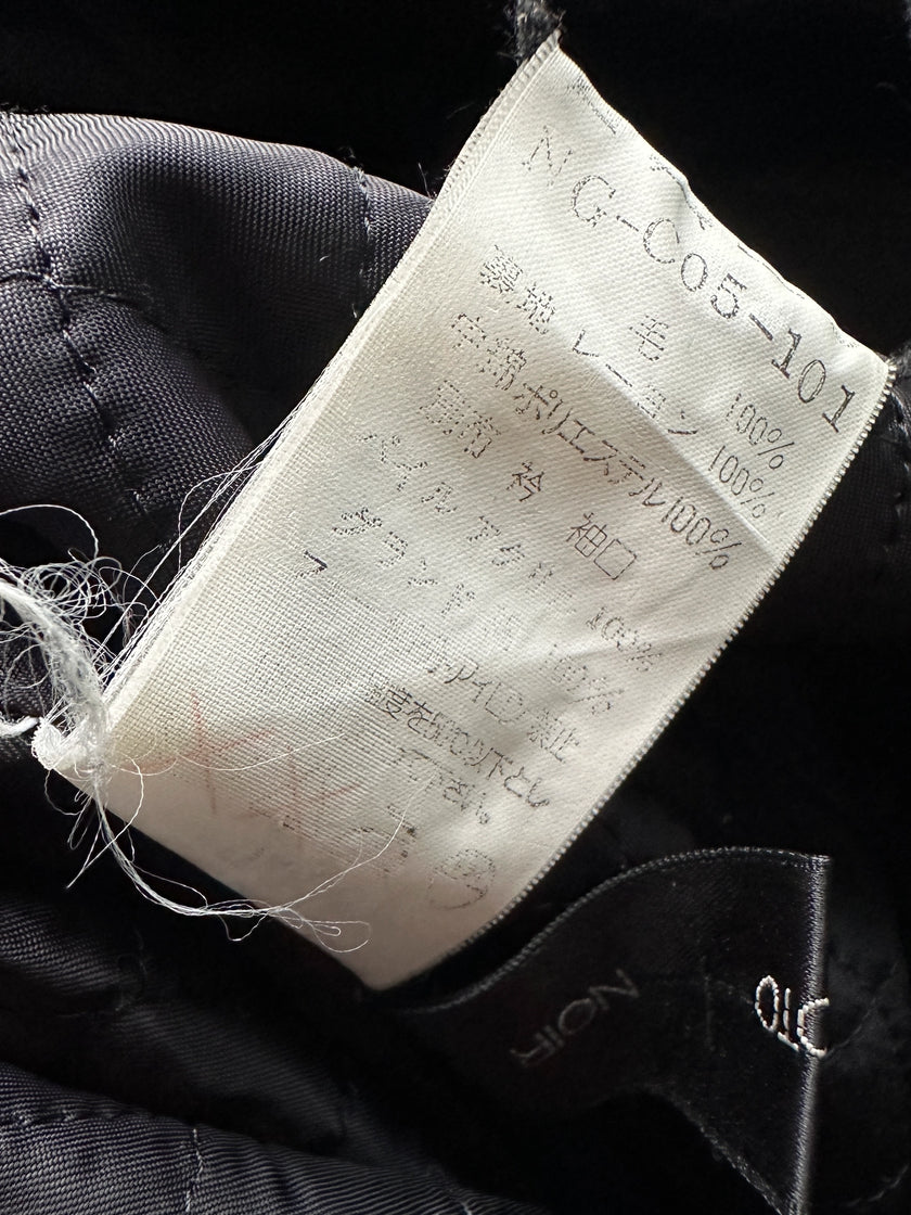 YOHJI YAMAMOTO NOIR - A/W 1996 DOUBLE BREASTED LONG FUR COAT