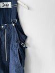 ISSEY MIYAKE PLANTATION - 1980s DENIM MINI DUNGAREE DRESS