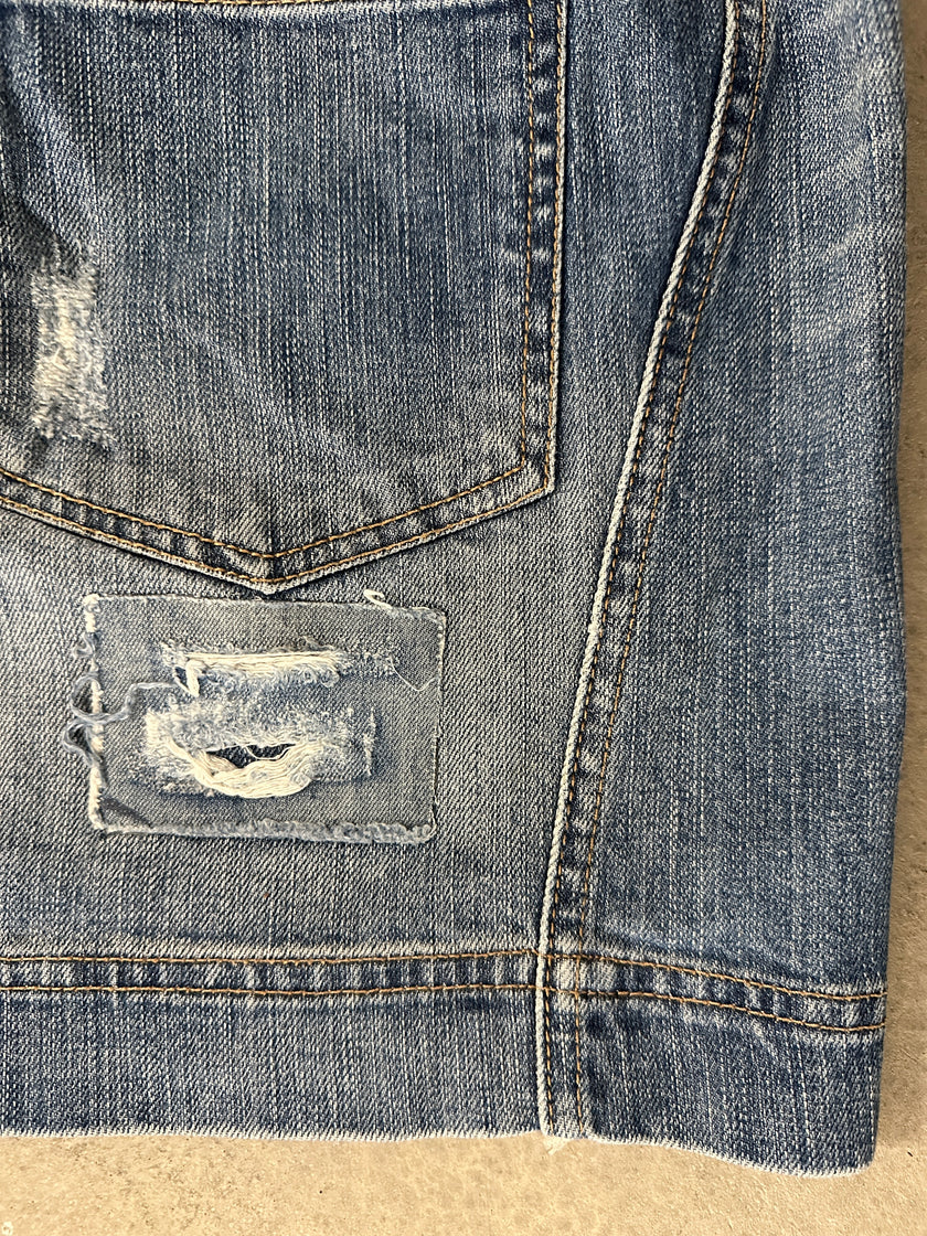 JUST CAVALLI - 2000s DENIM MINI SKIRT