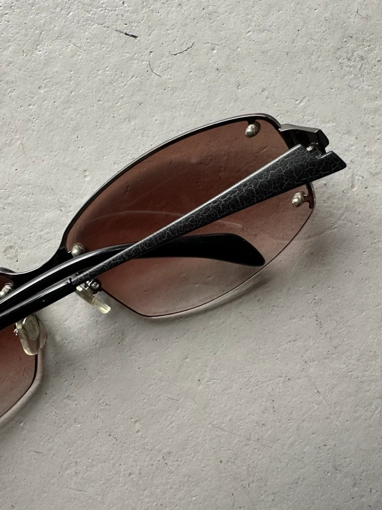 KATHARINE HAMNETT  - 1990s RIMLESS SUNGLASSES WITH EXPOSED BOLTS