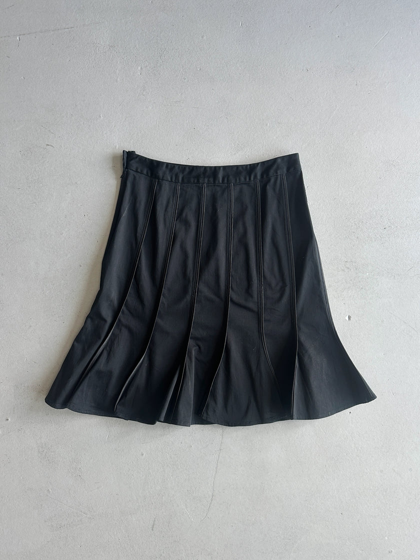 ARMANI JEANS - 2000s HIGH WAIST PLEATED SKIRT