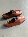 1990s SQUARE TOE LEATHER DERBY SHOES