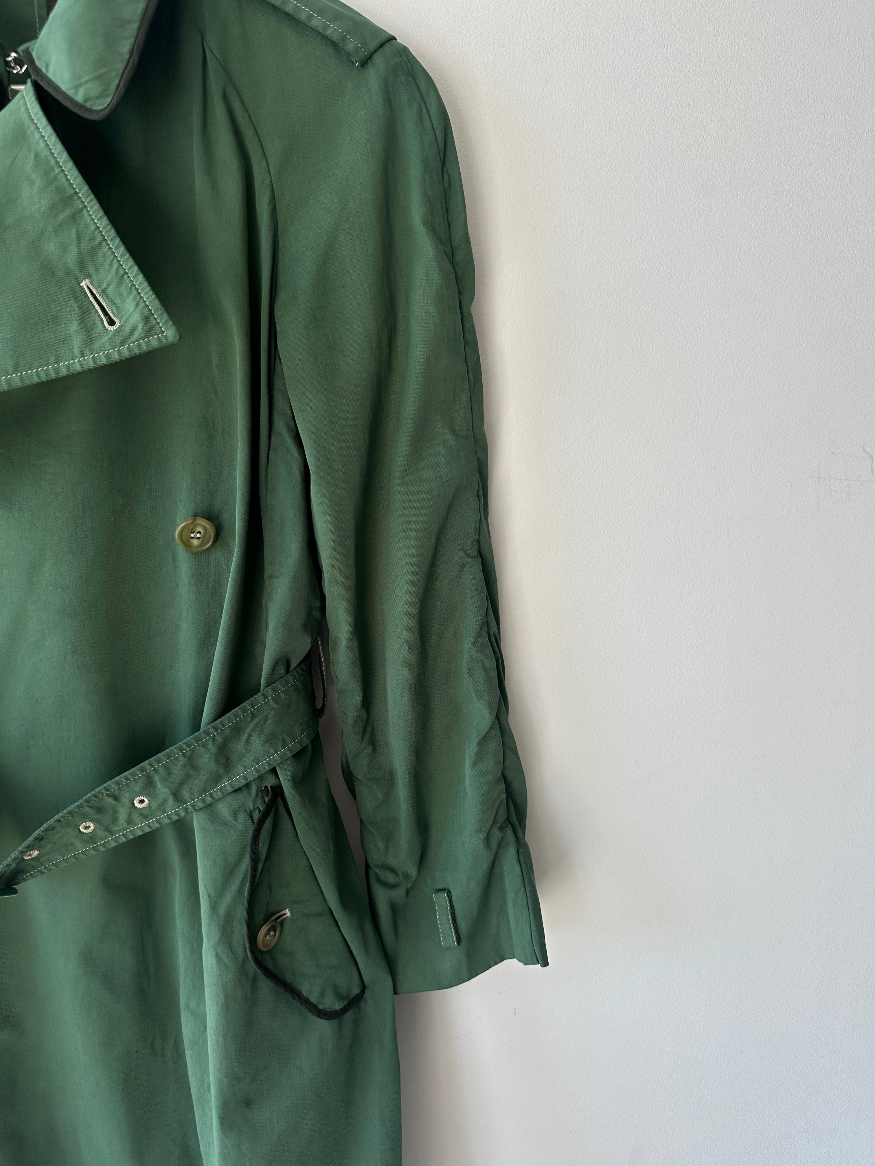 MIU MIU - early 2000s DOUBLE BREASTED TRENCH COAT