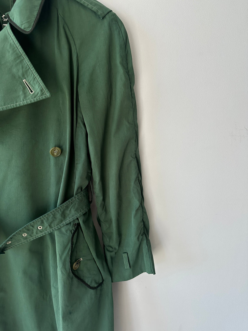 MIU MIU - early 2000s DOUBLE BREASTED TRENCH COAT