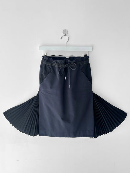 SACAI -  F/W 2017 SKIRT WITH PLEATED SIDE INSERTS
