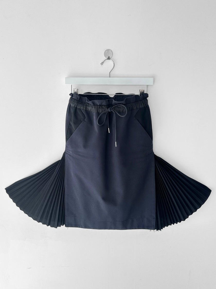 SACAI -  F/W 2017 SKIRT WITH PLEATED SIDE INSERTS
