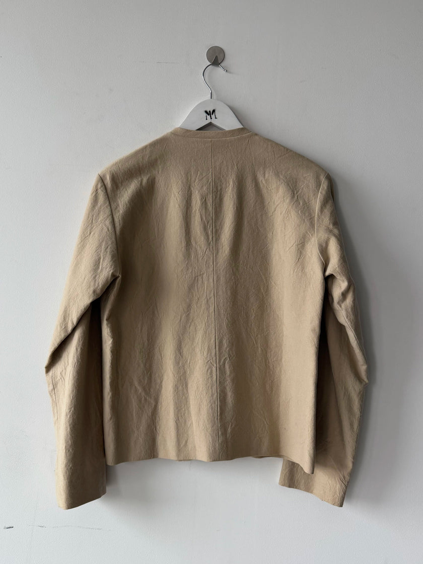 ISSEY MIYAKE HAI - 1980s COLLARLESS BLAZER