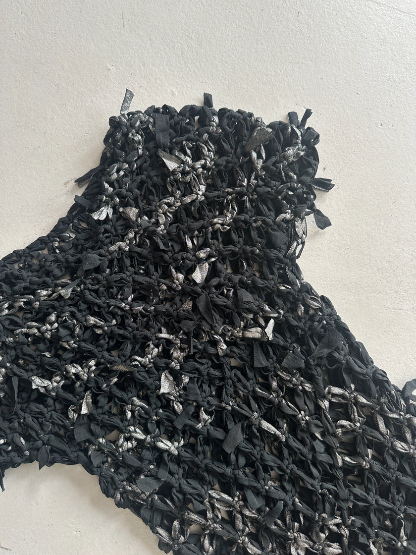 HIROKO KOSHINO - 1990s KNOTTED NET TOP