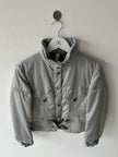 TRUSSARDI - early 2000s CROP FIT JACKET WITH CROSS STRAP DETAILS