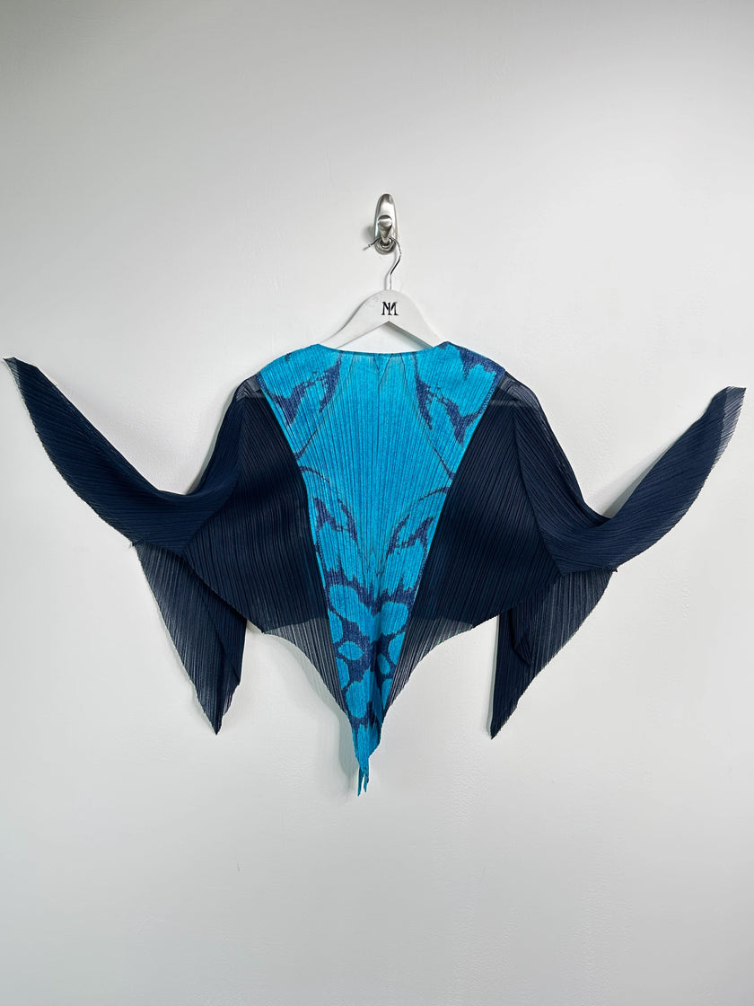 ISSEY MIYAKE PLEATS PLEASE - F/W 2013 CROPPED BUTTERFLY ZIPPED BOLERO