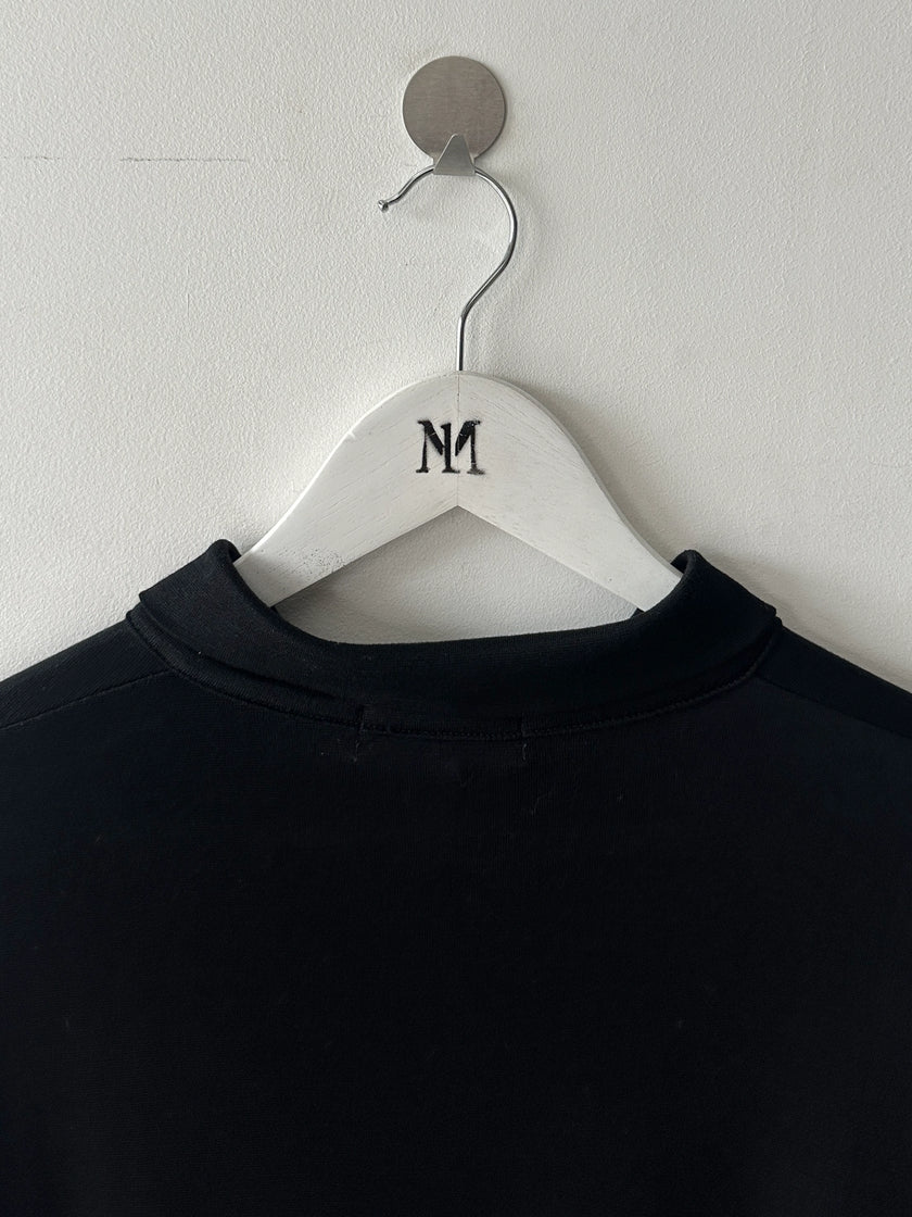YOHJI YAMAMOTO Y'S - early 1990s LONG SLEEVE TOP WITH BUTTON DETAIL AT COLLAR