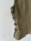 DANIELE ALESSANDRINI - early 2000s VEST SHIRT WITH SIDE BUCKLE STRAPS