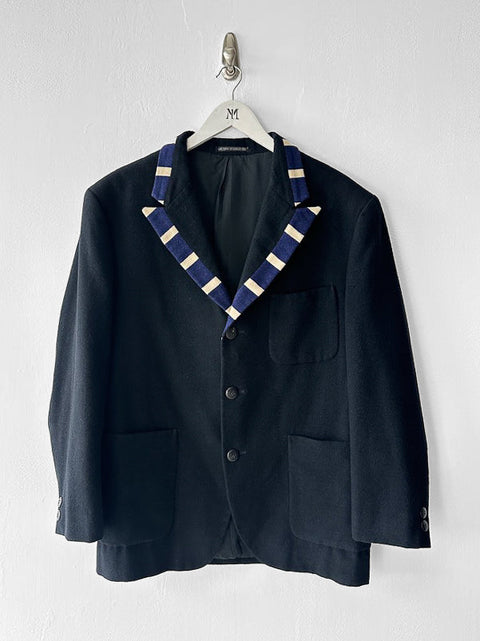 YOHJI YAMAMOTO - A/W 1989 OVERSIZED BLAZER WITH STRIPED LAPELS