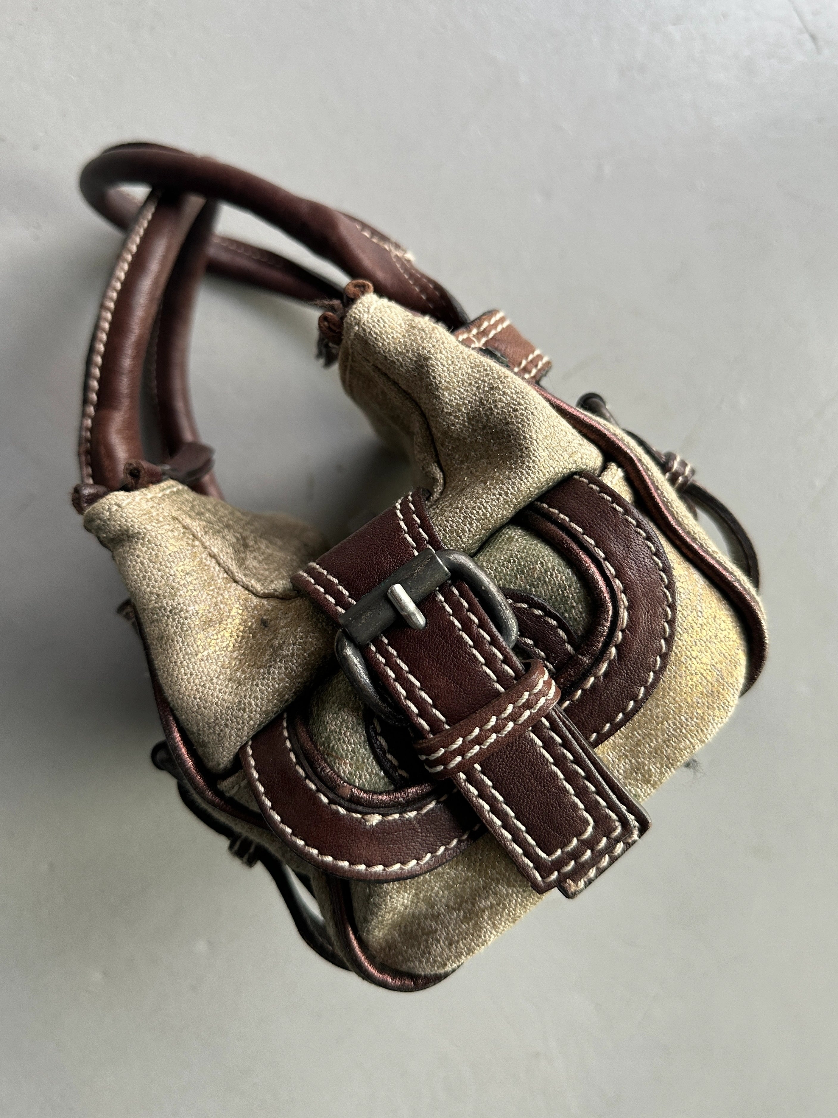 C'N'C COSTUME NATIONAL - S/S 2006 TRIPLE COMPARTMENT STRUCTURED MINI BAG