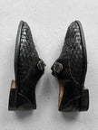 BALLY - 1980s WOVEN MONK STRAP SHOES