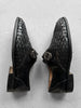 BALLY - 1980s WOVEN MONK STRAP SHOES