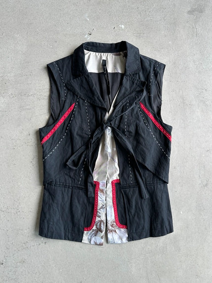 1990s LAYERED CORSET VEST TOP