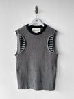 DIRK BIKKEMBERGS - F/W 2017 CHENILLE KNIT CREW NECK VEST TOP