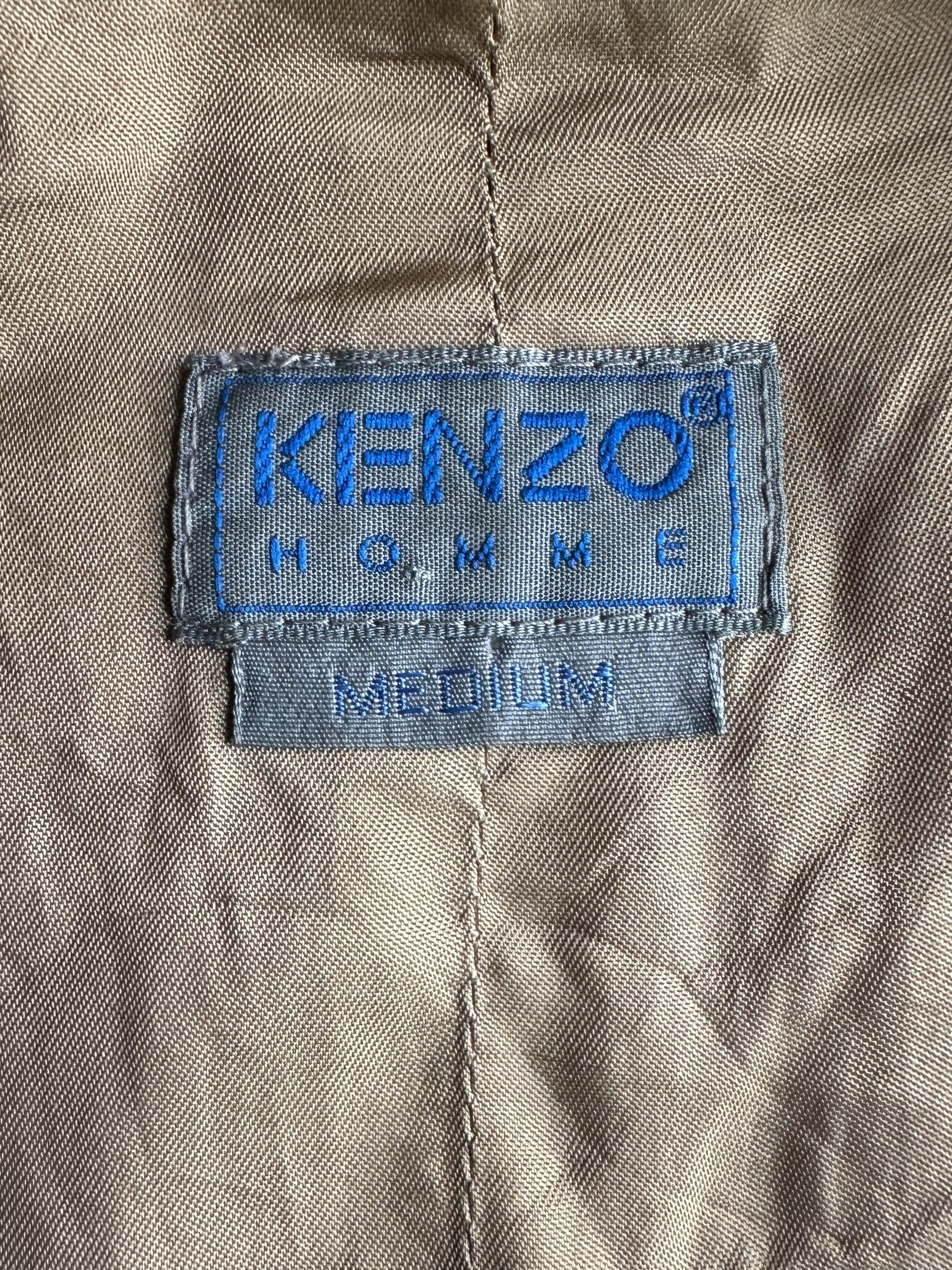 KENZO - 1980s WOOL FRONT WAISTCOAT