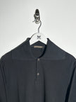 YOHJI YAMAMOTO Y's - 1980s OVERSIZED SQUARE COLLAR LONG SLEEVE TOP