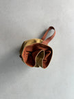ITALIAN LABEL 1980s CANVAS DUFFLE BAG WITH CONTRASTING LEATHER STRAP