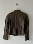 VIVIENNE WESTWOOD - 2000s ASYMMETRIC FRONT LEATHER JACKET