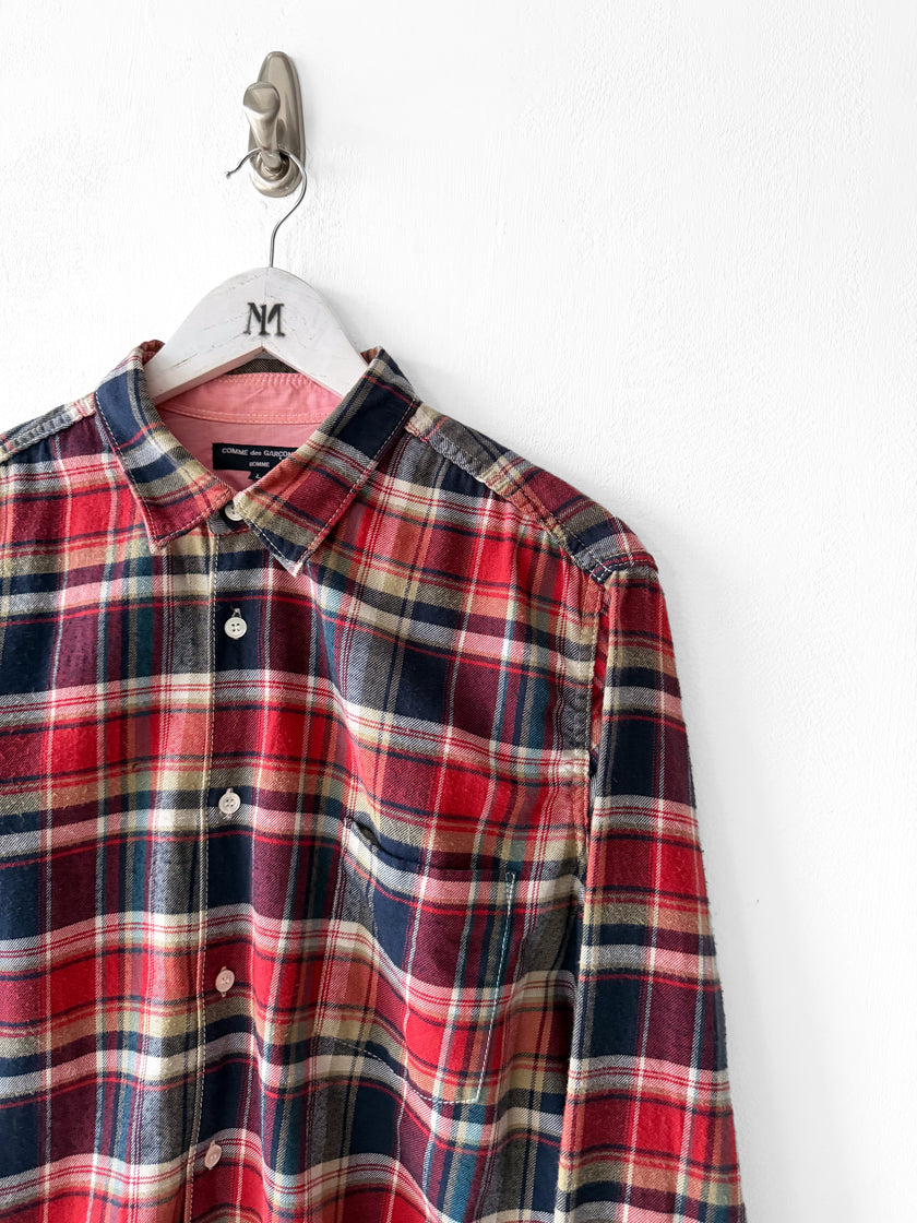 COMME DES GARÇONS - A/W 2010 PLAID CHECK LONG SLEEVE SHIRT