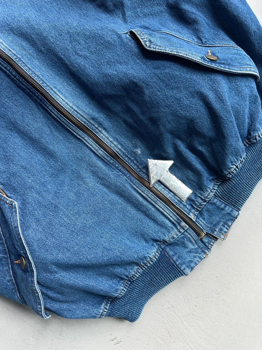 EMPORIO ARMANI - 1980s DENIM BOMBER JACKET