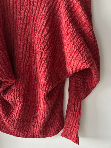 ISSEY MIYAKE - 1980s SCULPTURAL LONG SLEEVE TOP