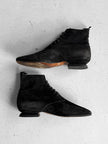CLAUDE MONTANA X STEPHANE KÉLIAN - 1980s ARCHITECTURAL LACE UP SHOES
