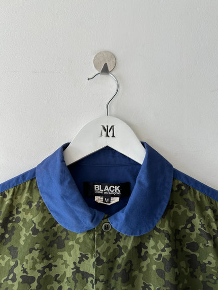 COMME DES GARÇONS BLACK - S/S 2012 CAMOUFLAGE FRONT PANEL LONG SLEEVE SHIRT