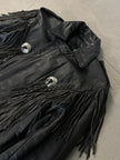 1980s WESTERN LEATHER BIKER JACKET