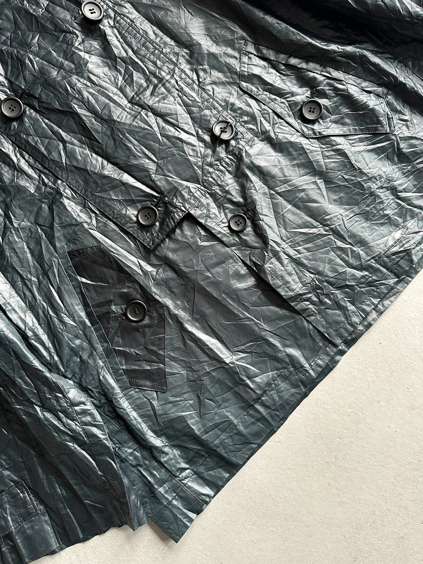 FINAL HOME BY 24 ISSEY MIYAKE - 1990s DOUBLE BREASTED TEMPERATURE CHANGING COLOUR TECHNICAL JACKET