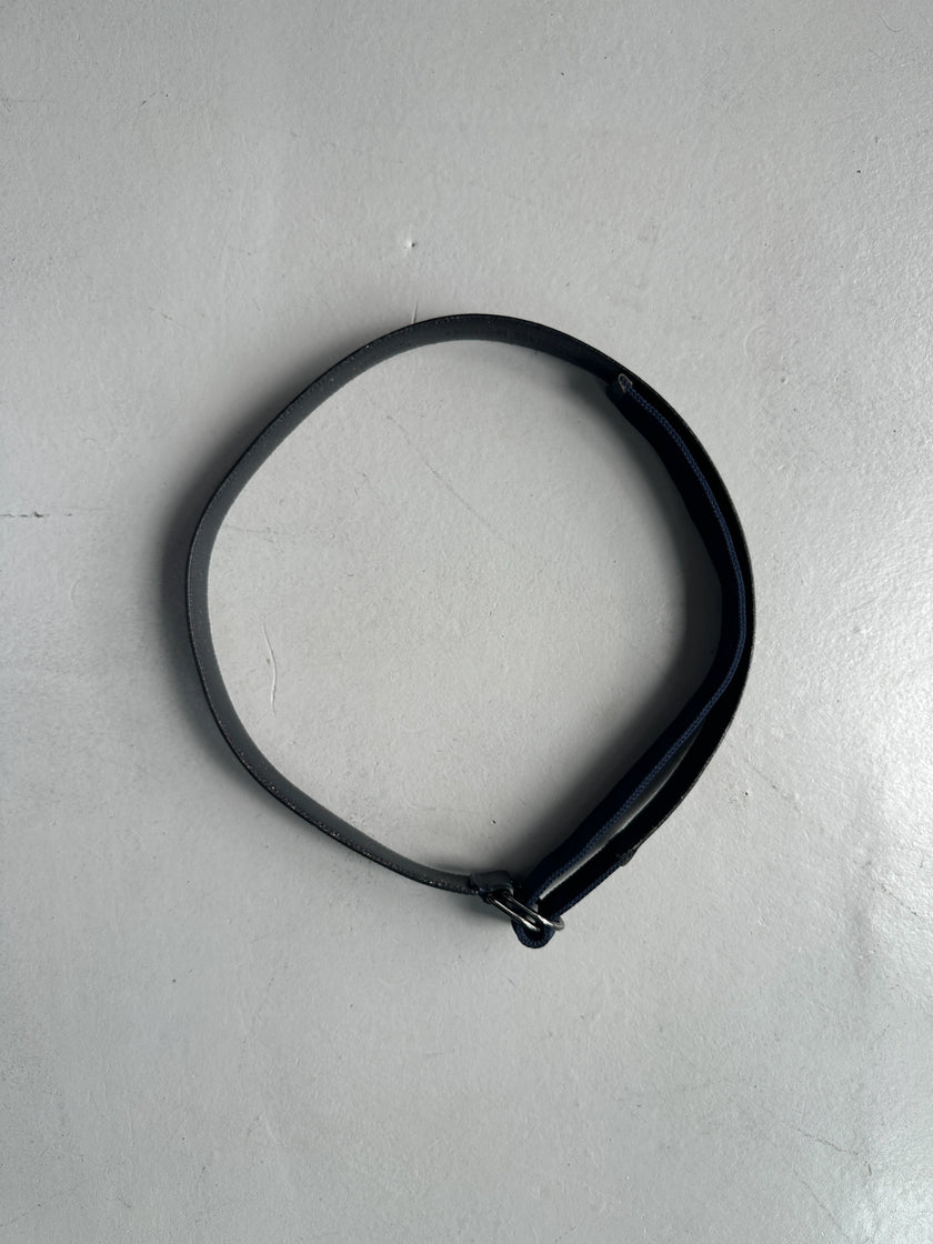 DIRK BIKKEMBERGS - 1990s METAL D-RING BUCKLE LEATHER BELT